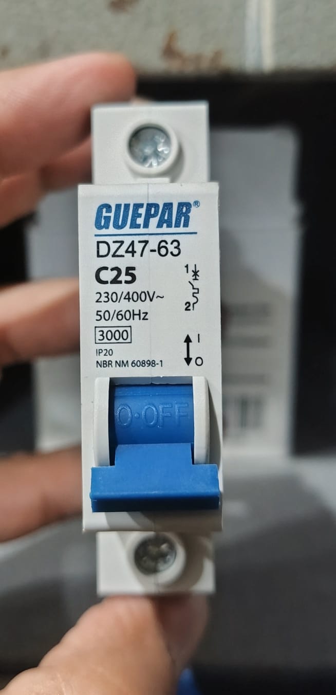 GUEPAR DISJUNTOR MONOPOLAR - 63A