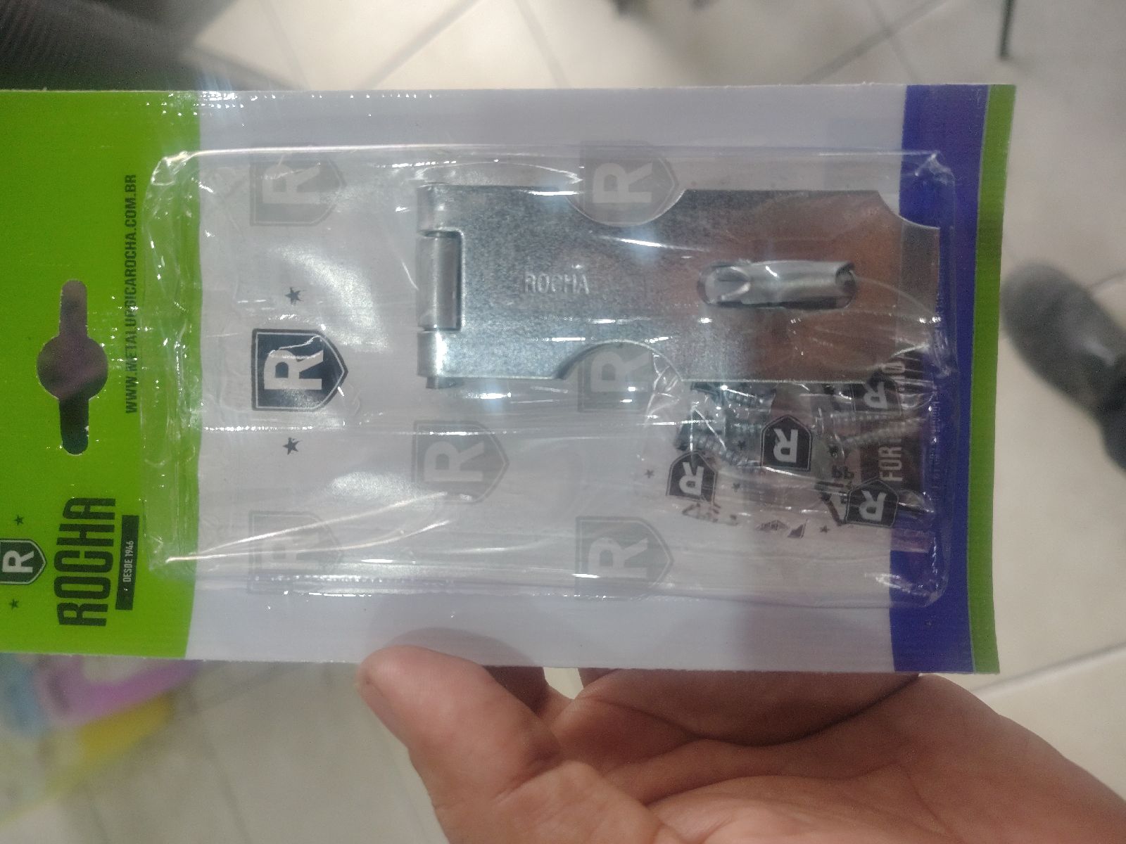 PORTA CADEADO ROCHA-85mm S453FG CARTELA