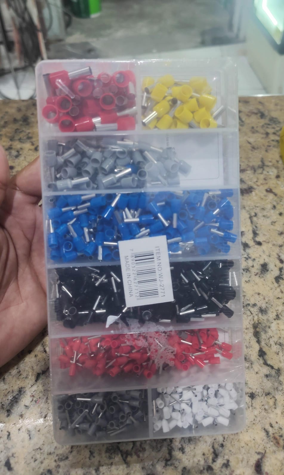 TERMINAL TUBULAR CAIXA KIT 1200 PCS WJ2771