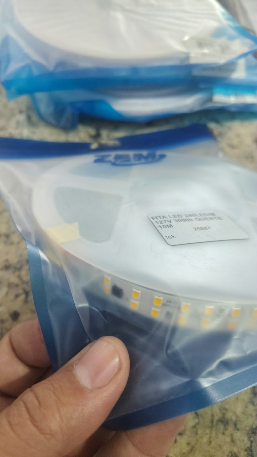 FITA LED 240LED/M 127V 6500k FRIO 10M 25871